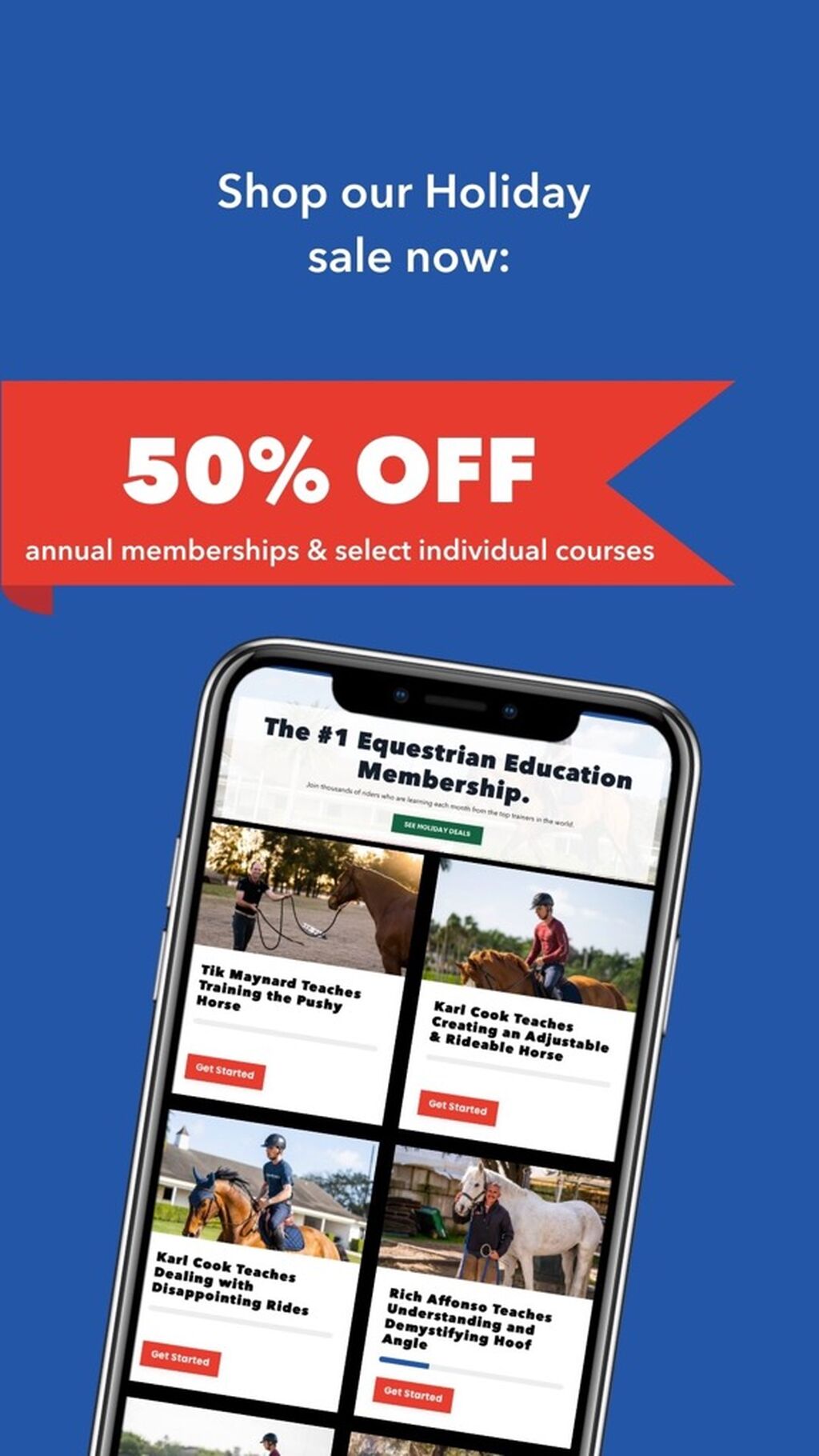 50% OFF Equestrian Masterclass SALE