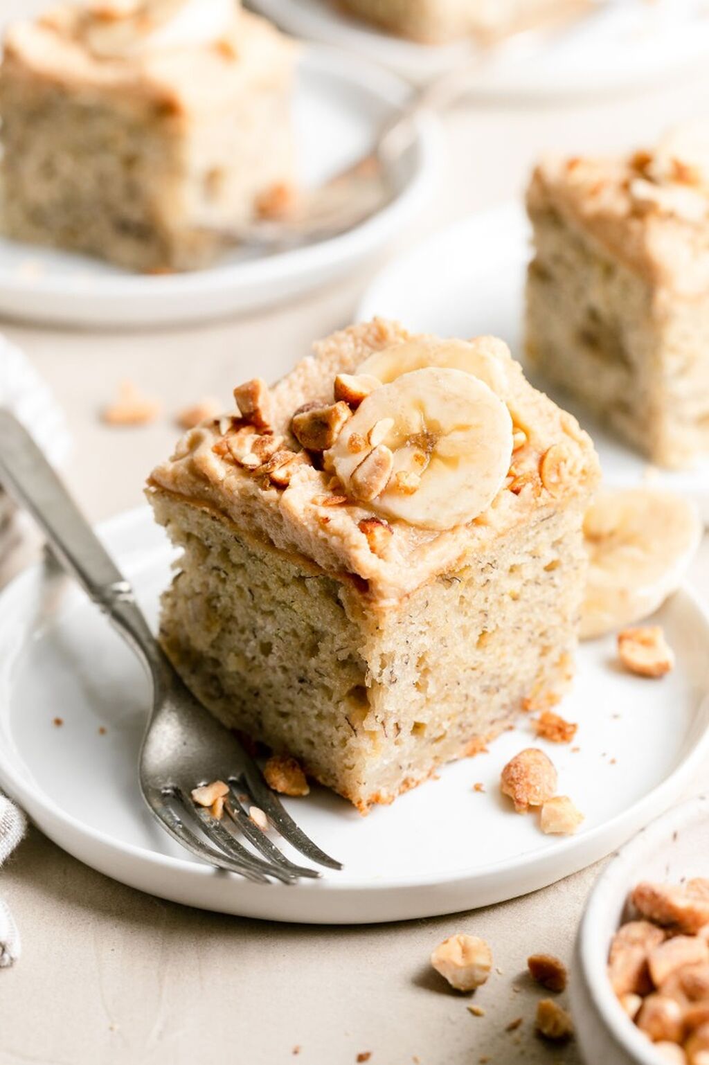 Banana Cake with PB Frosting (image reel)