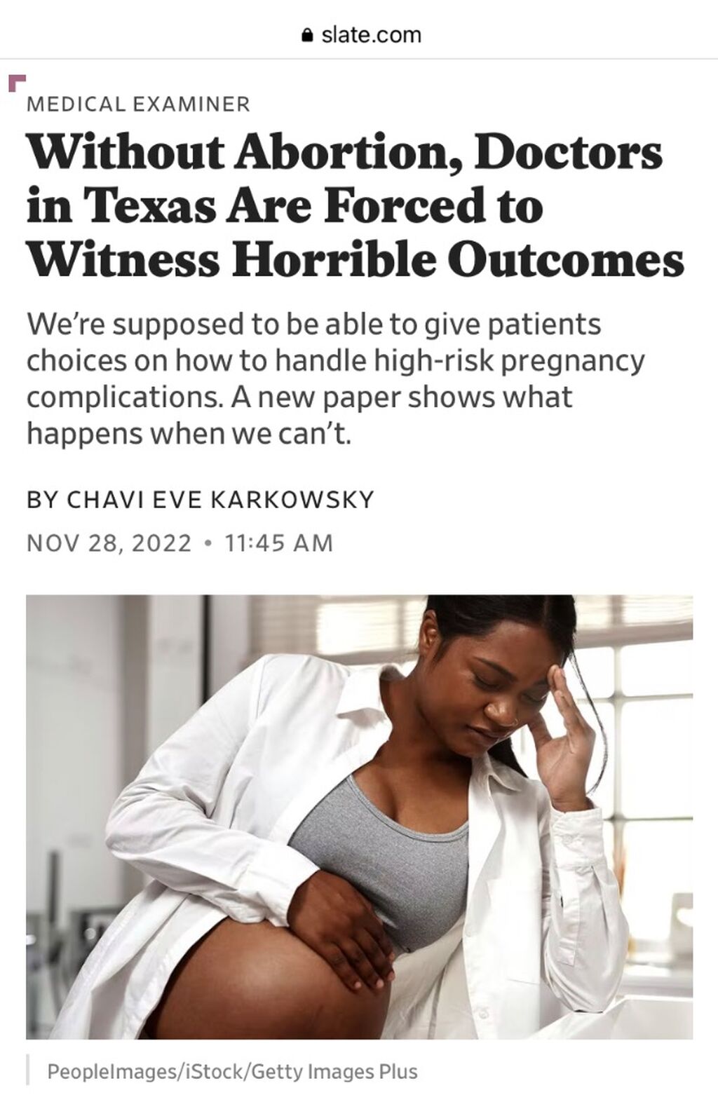 Without Abortion, Doctors in Texas Are Forced to Witness Horrible Outcomes