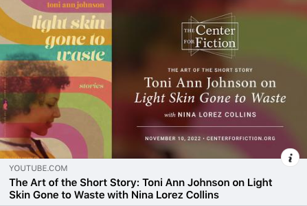 Video: Center for Fiction Appearance 11.10.22