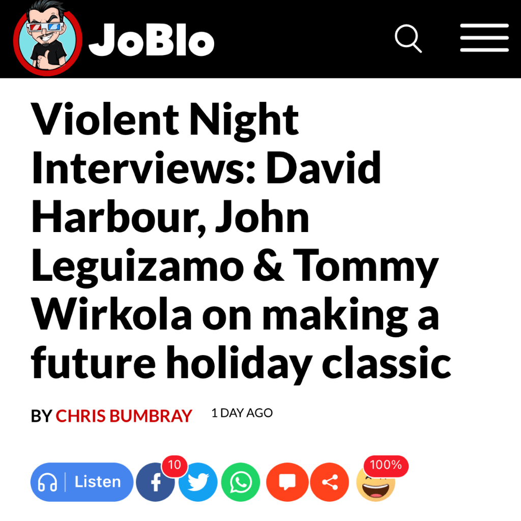 Violent Night Press Break | JoBlo