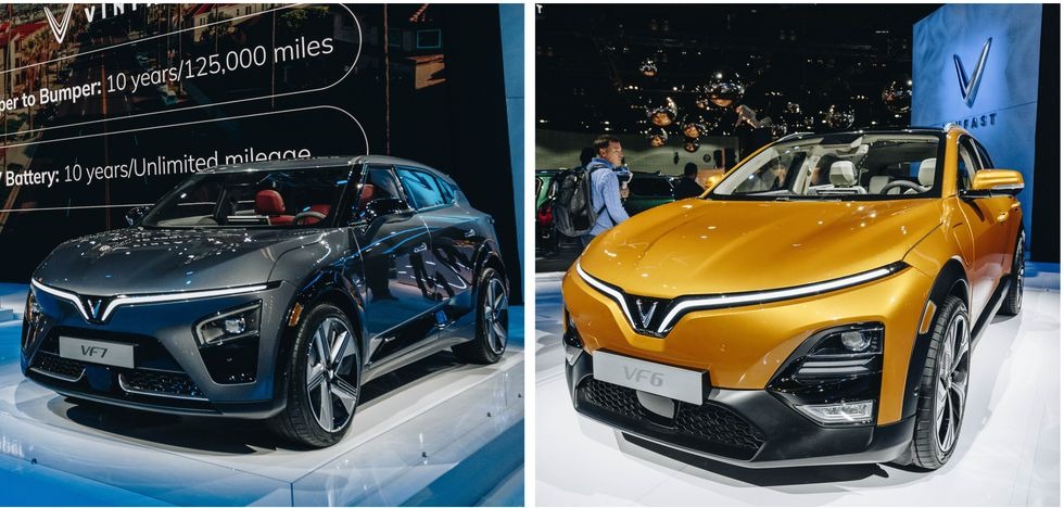 The Latest VinFast VF6 and VF7 Electric Crossovers Debut in LA
