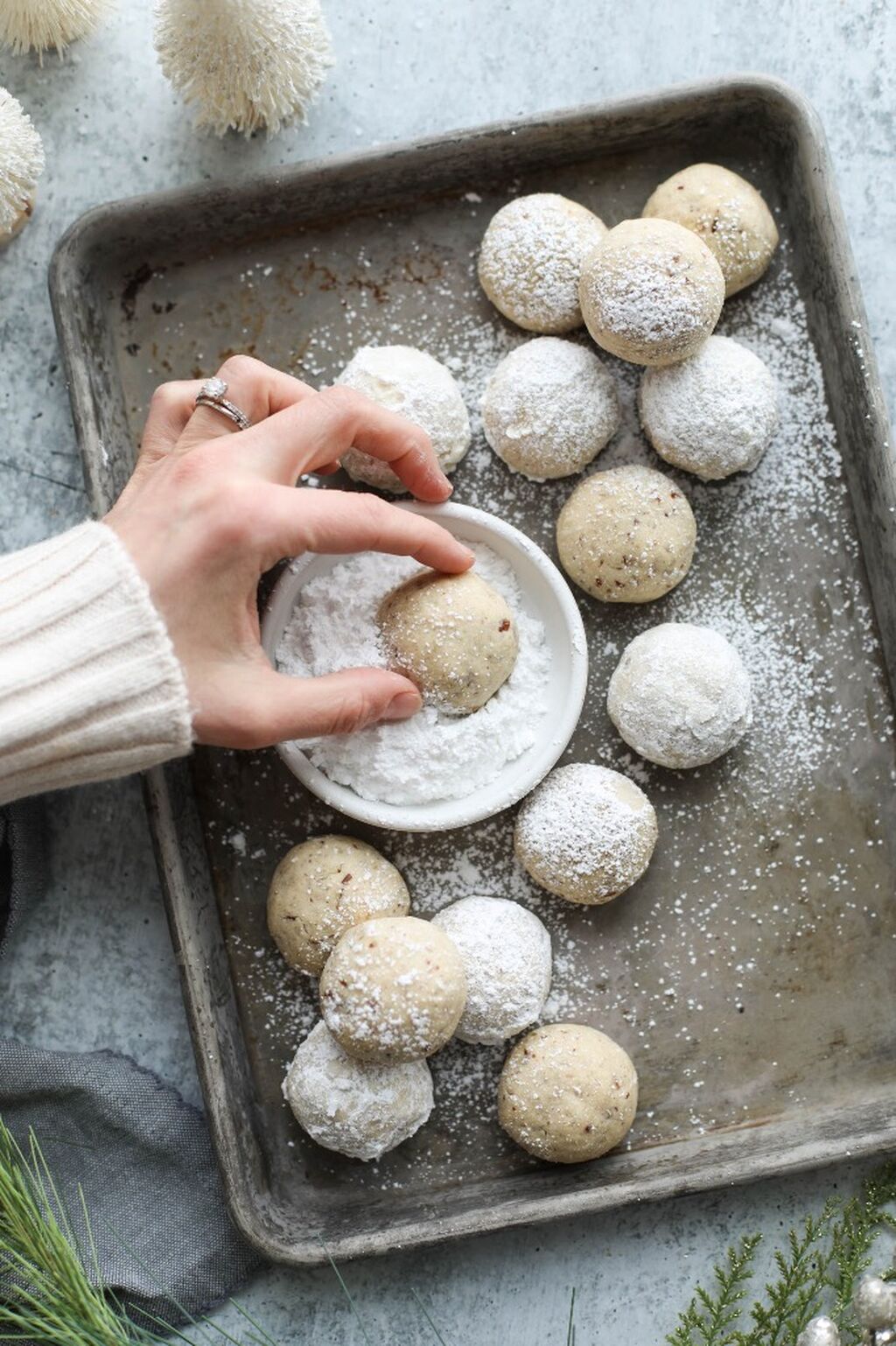 Pecan Snowball Cookies (Gluten-free)