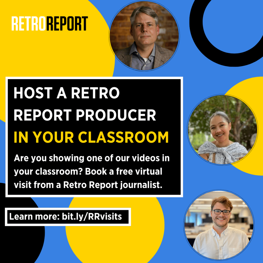 Book a free visit from a Retro Report journalist 