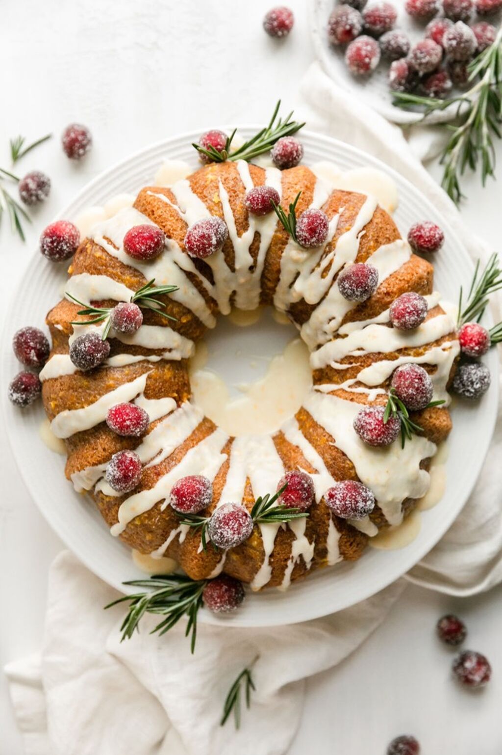 Gluten-Free Cranberry Orange Olive Oil Cake
