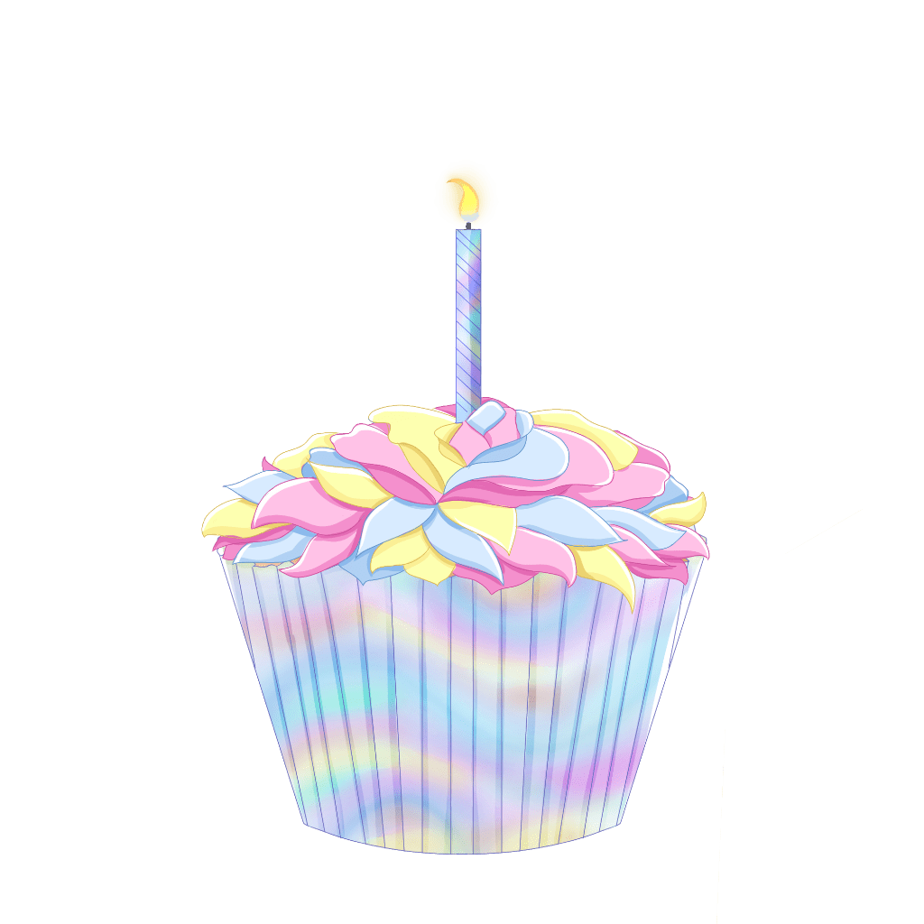 Pastel Rose Cupcake