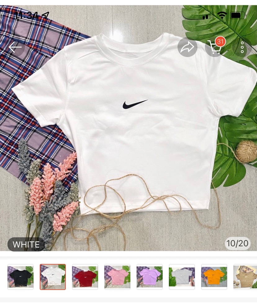 Aesthetic Nike Croptop
