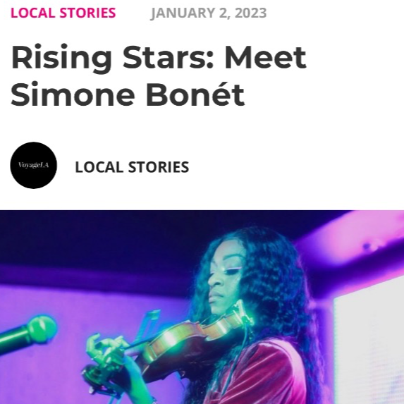 Voyage LA Simone Bon&eacute;t