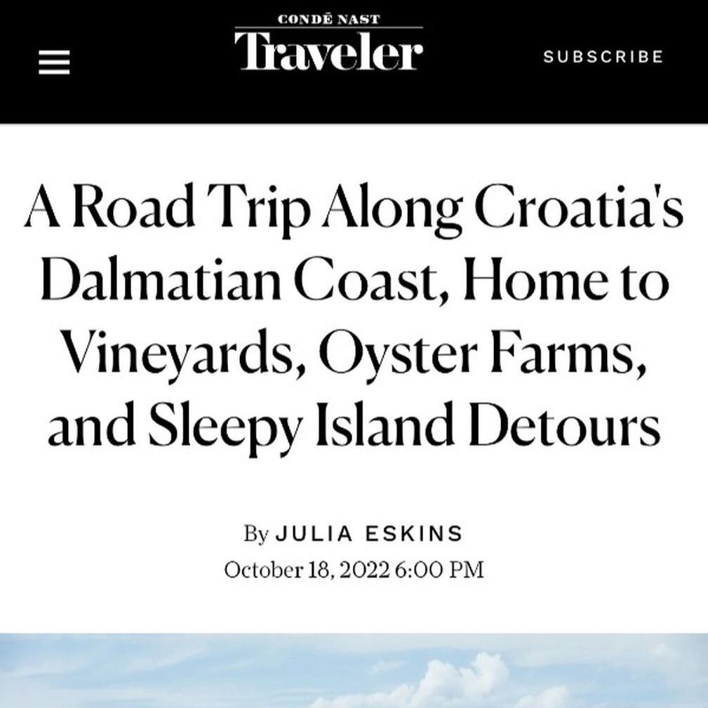 Cond&eacute; Nast Traveler - Croatia Road Trip