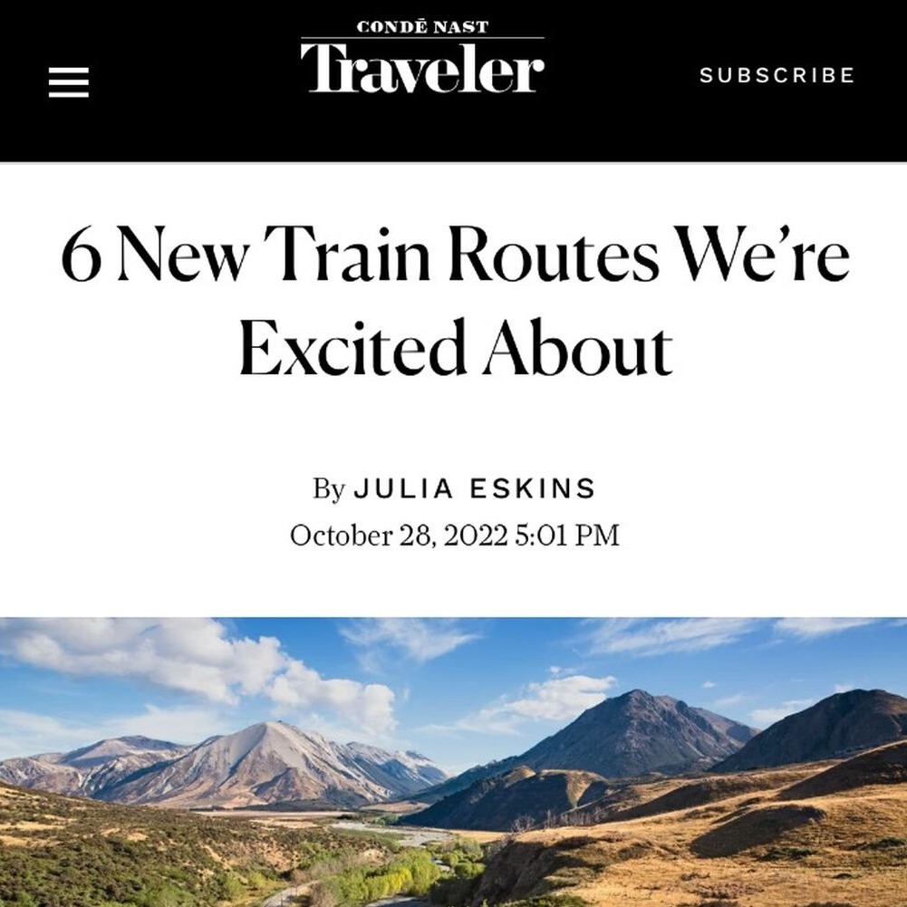 Cond&eacute; Nast Traveler - Train Routes