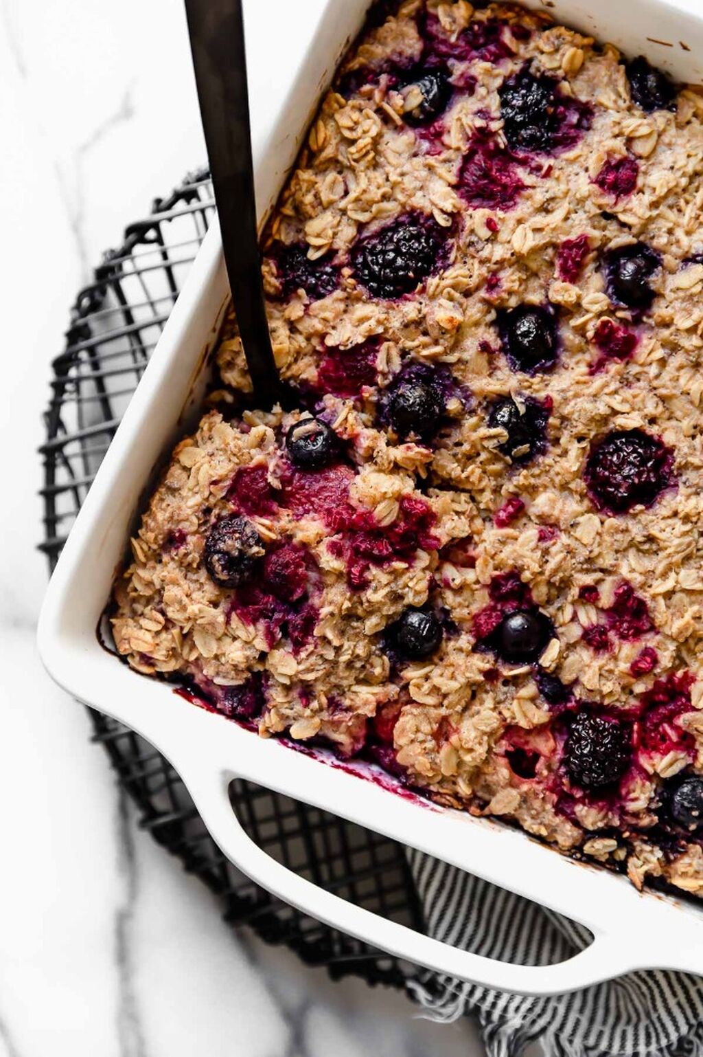 Mixed Berry Baked Oatmeal (Reel)