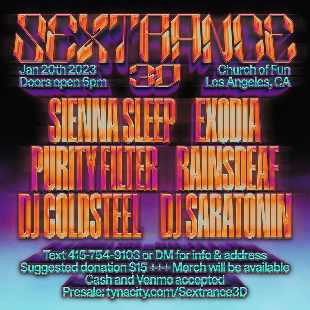 SEXTRANCE 3D PRESALE ACCESS 1/20/23