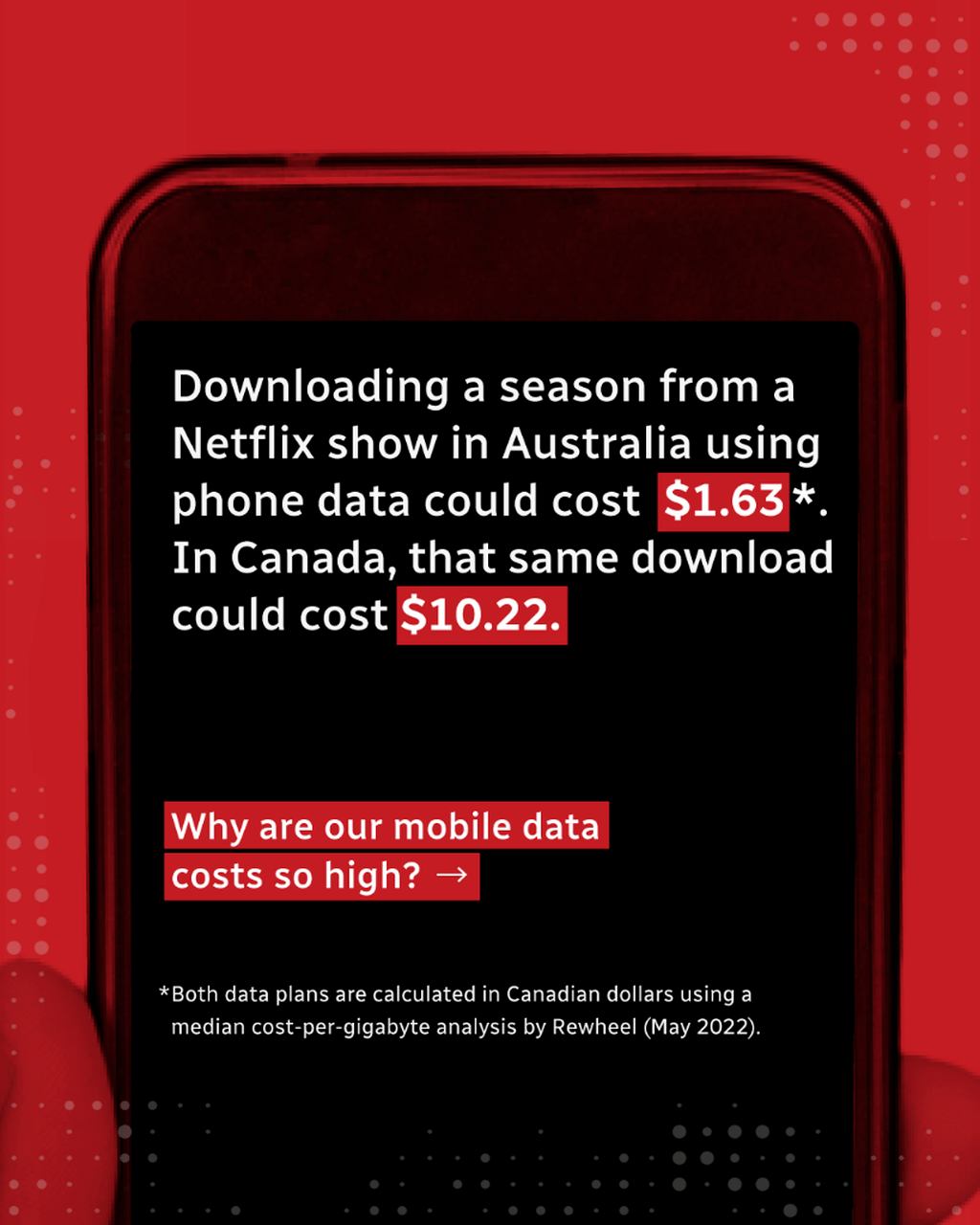 Why are Canadians' cellphone bills higher than other countries?