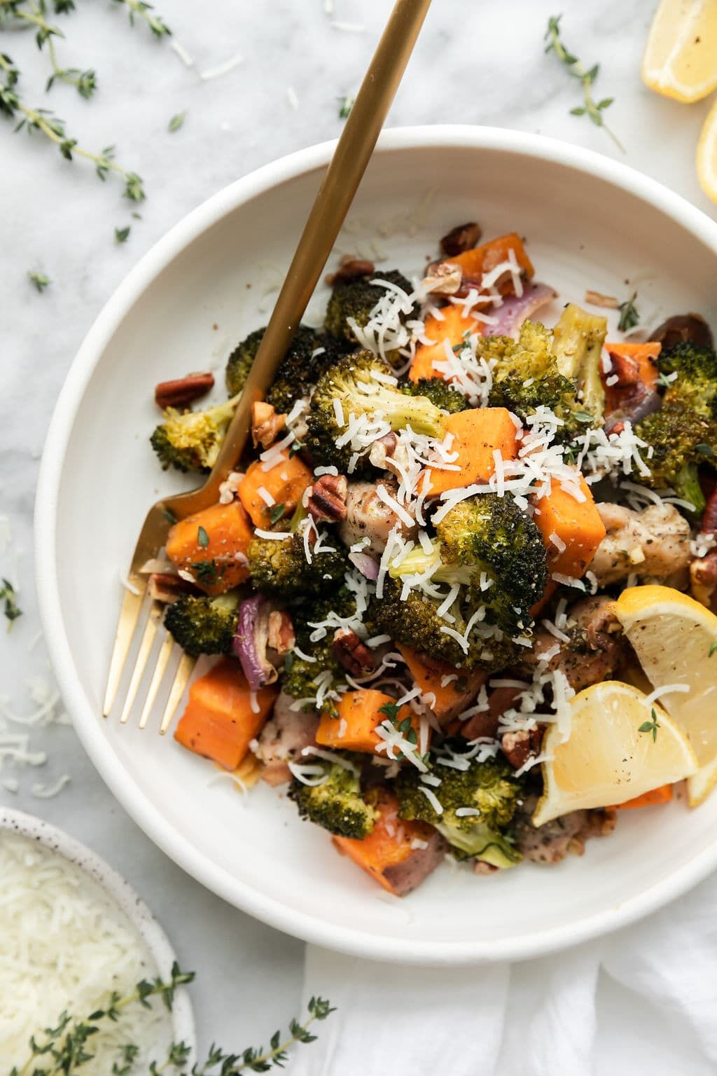 Sweet Potato Broccoli Chicken Bake