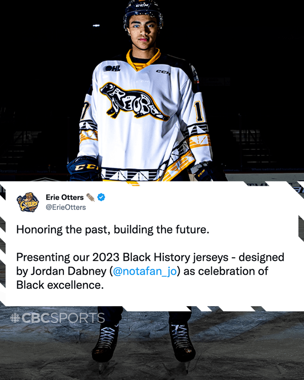 Special Erie Otters jersey helps underline importance of Black spaces in hockey