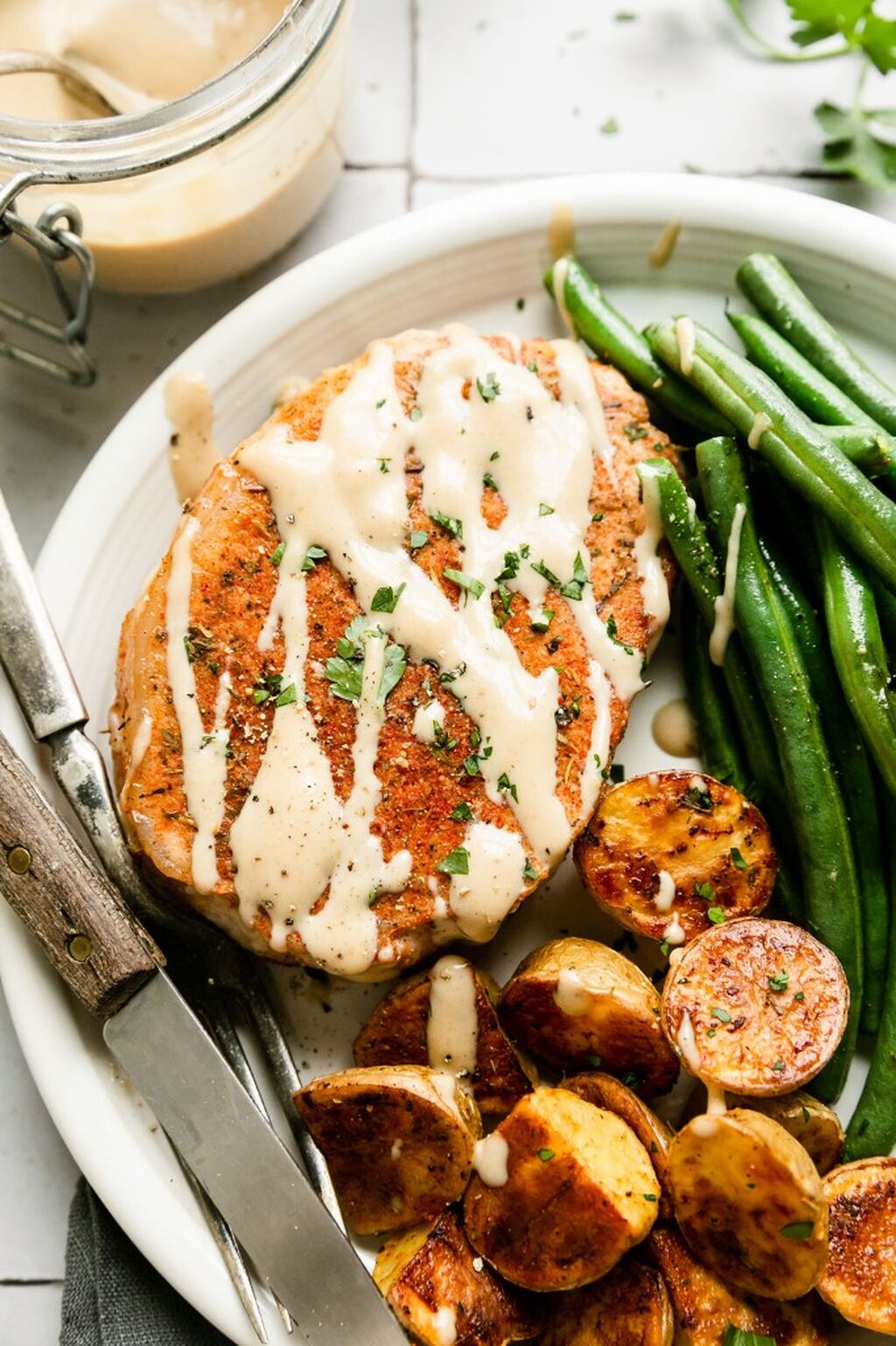 Sheet Pan Honey Mustard Pork Chops (reel)
