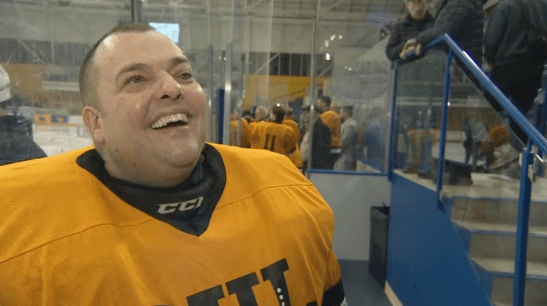 'My eyes are my ears': How this goalie stops the puck in a hockey series for the legally blind