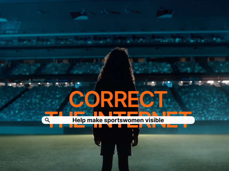DDB wants to &lsquo;Correct the Internet&rsquo; and its suppression of women athletes