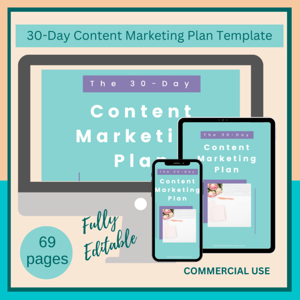 30-Day Content Marketing Plant Guidebook Template
