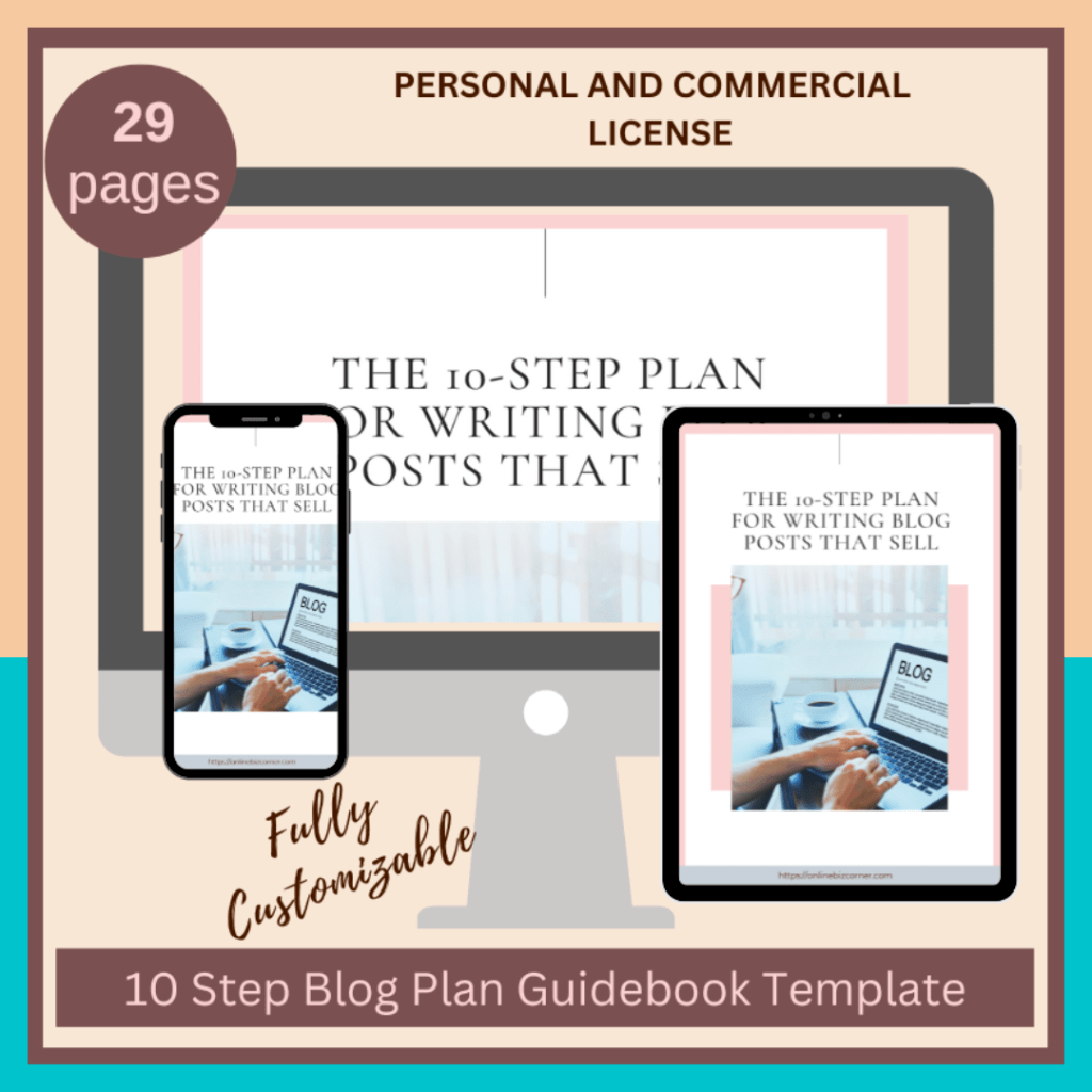 10 Step Blog Plan Guidebook Template