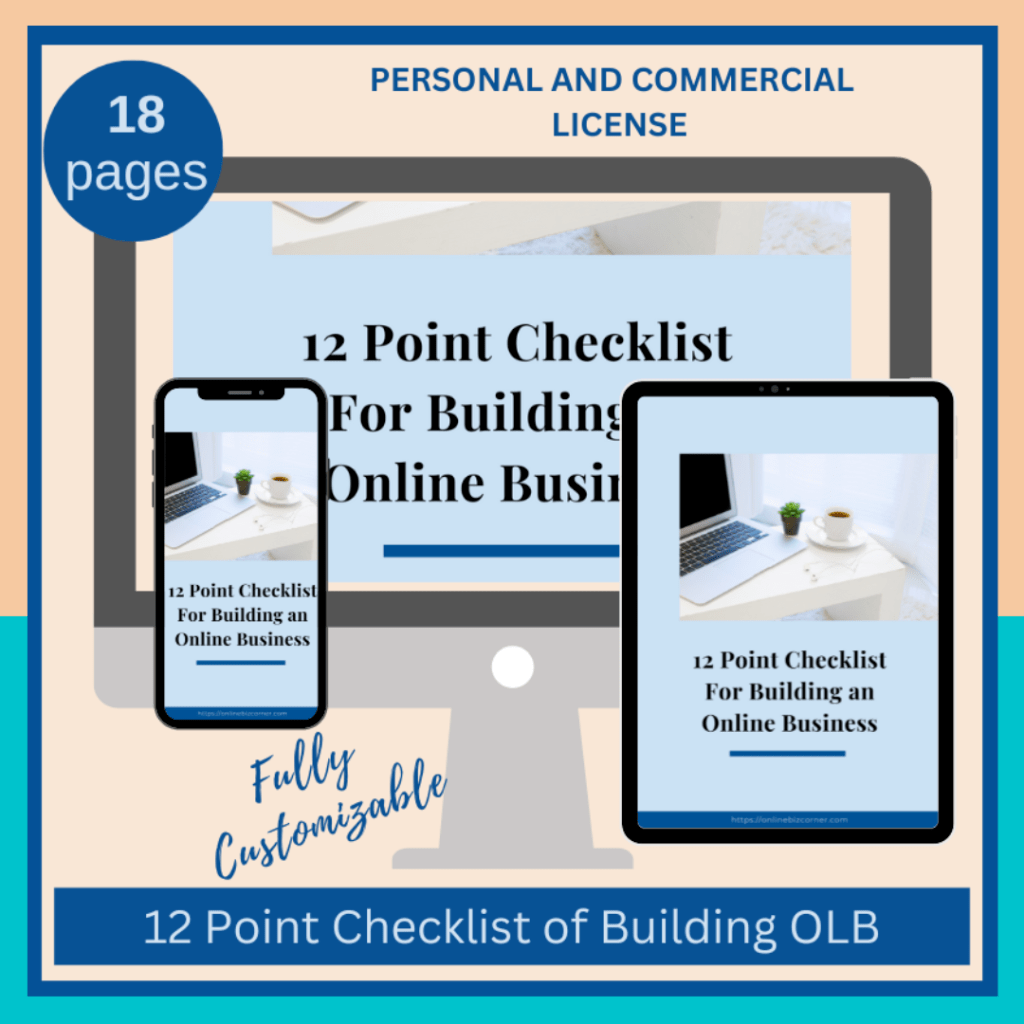 12 Point Checklist for Building OLB Guidebook Template