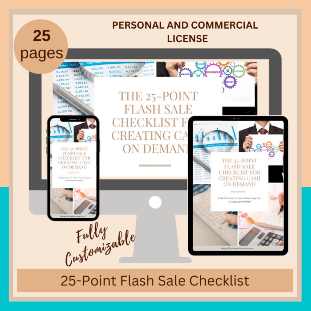 25 Point Flash Sale Checklist Guidebook Template