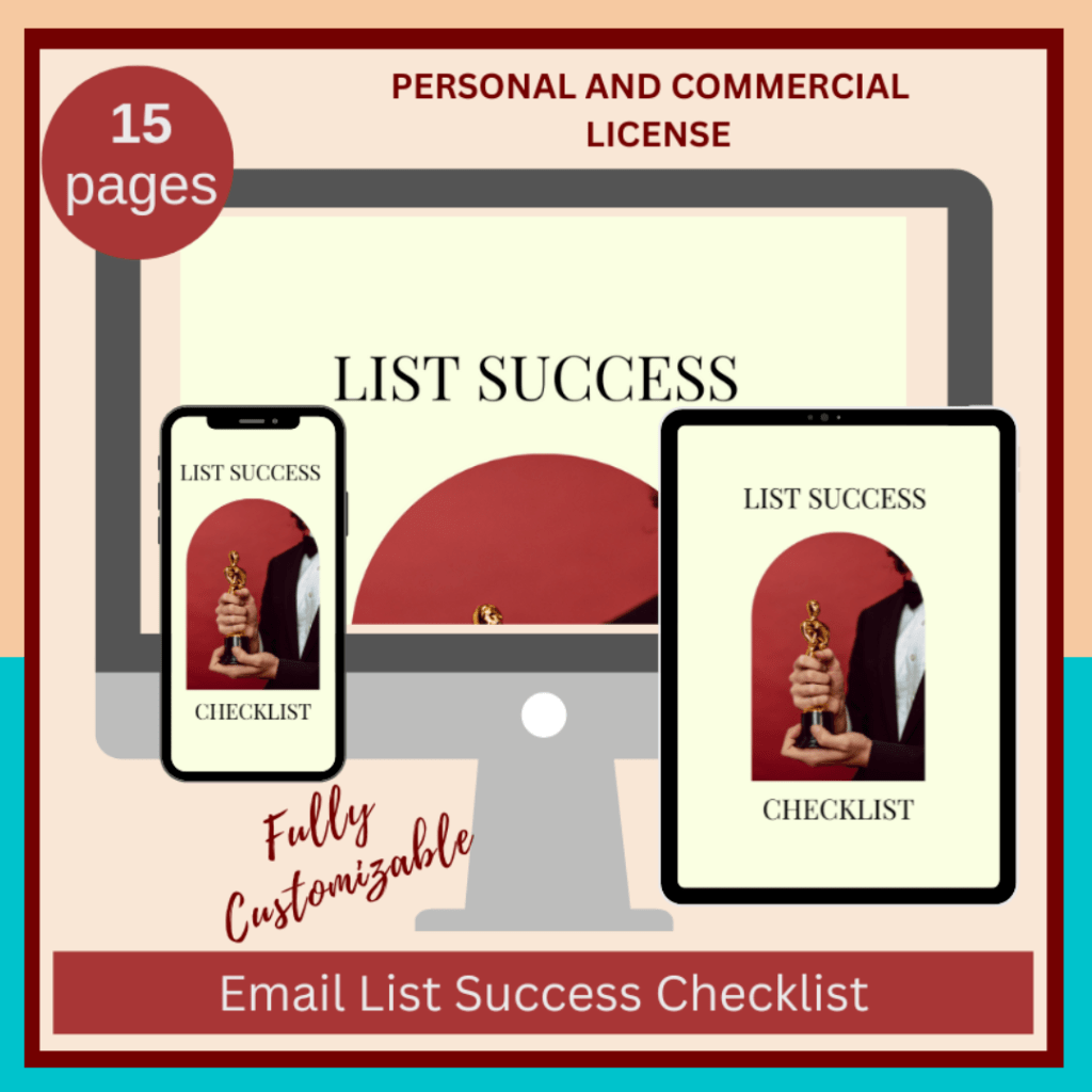 Email List Success Checklist Guidebook Template
