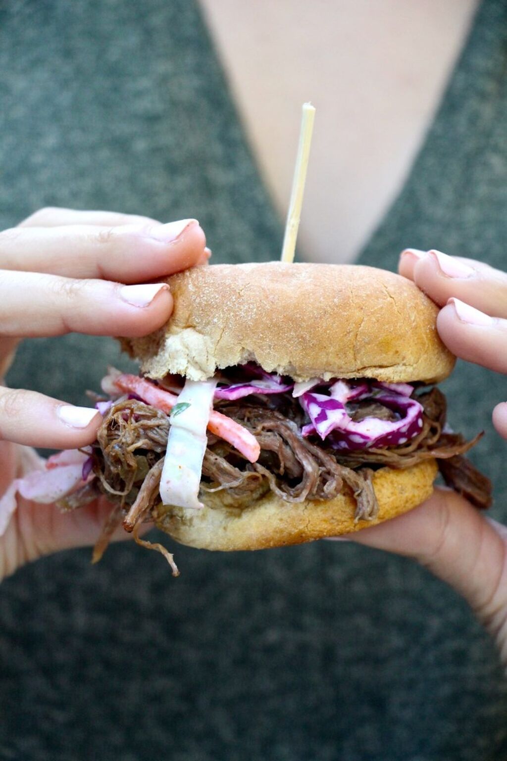 Carne Asada Sliders with Spicy Mexican Coleslaw