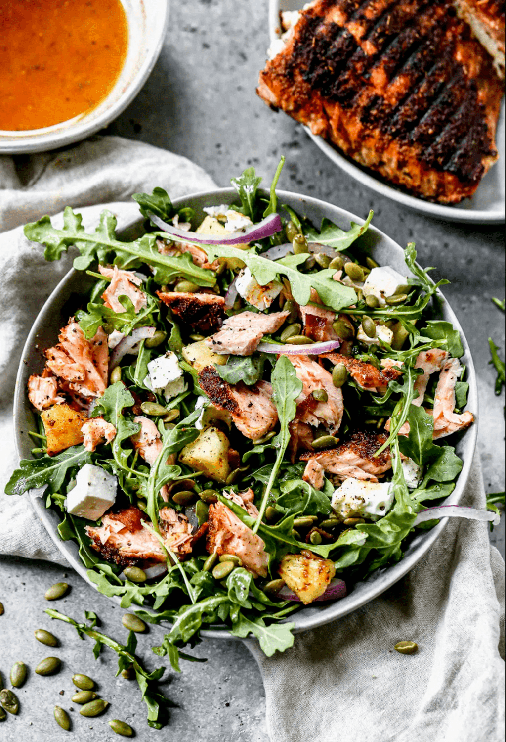 Grilled Salmon Salad
