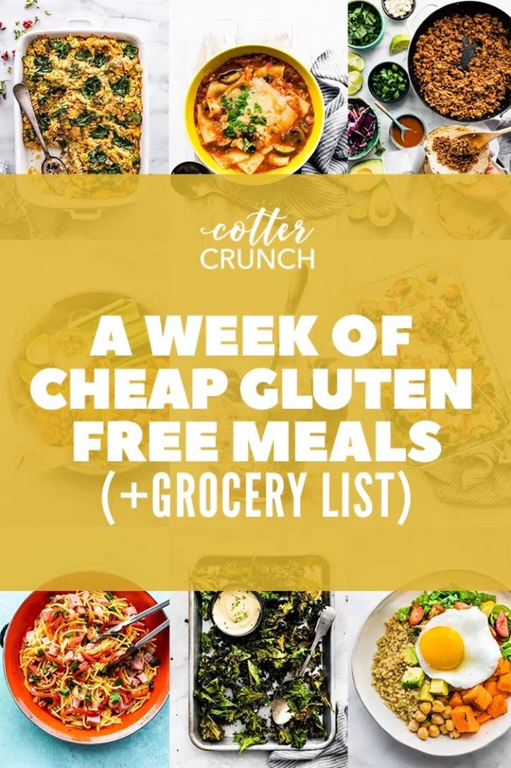 Cheap Gluten Free Meals for the Week