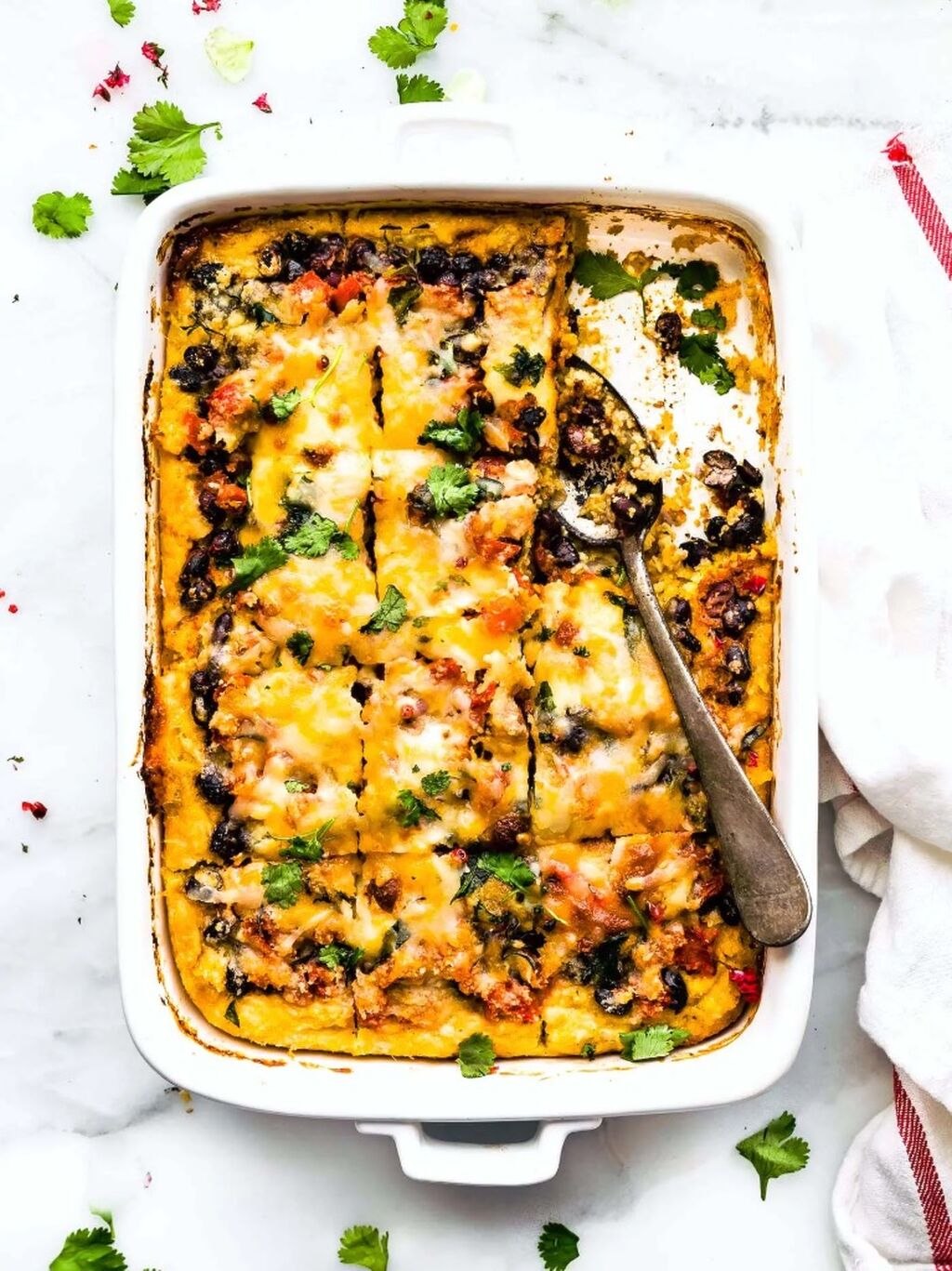 Southwest baked polenta casserole 