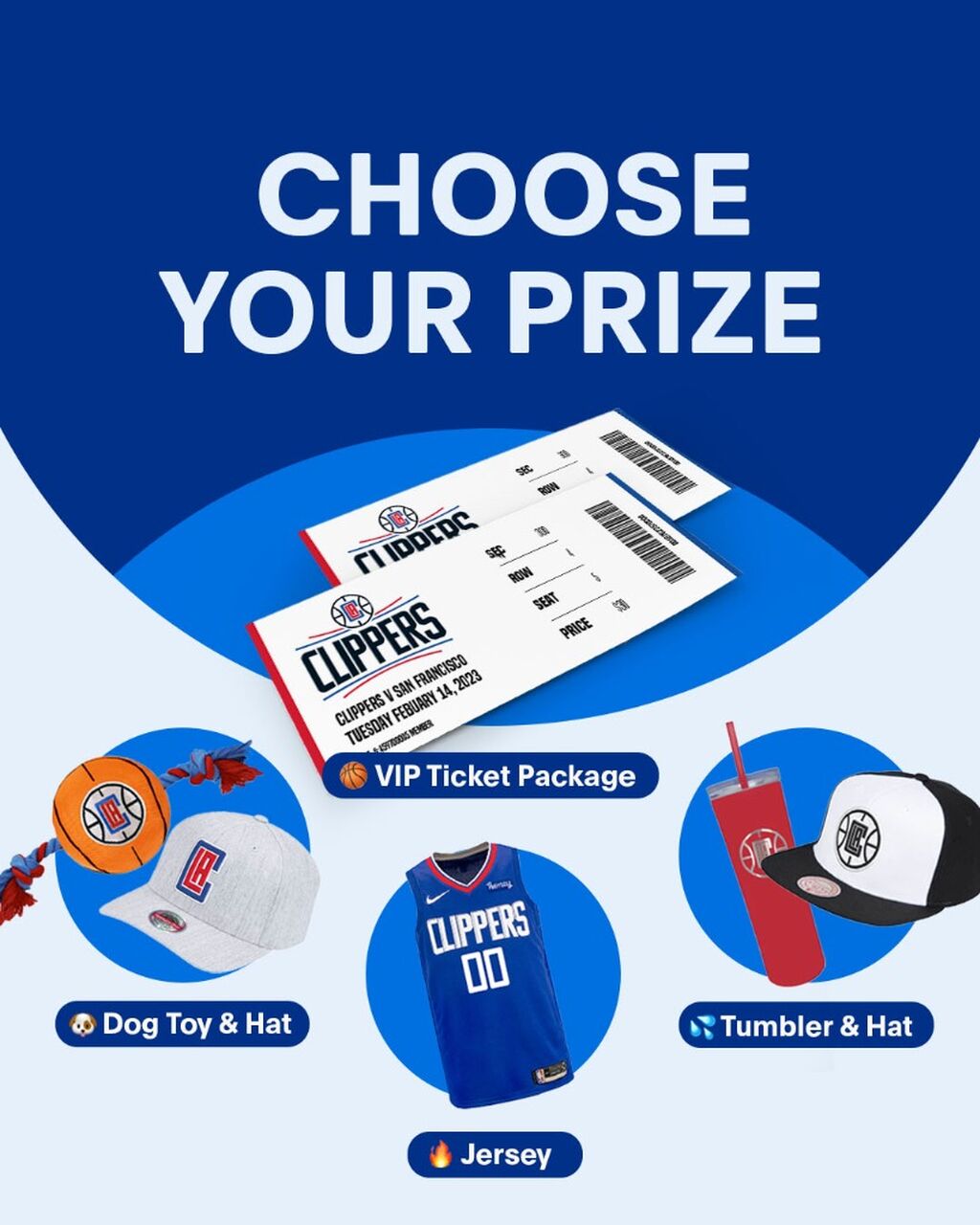 Honey x Clippers Choose Your Prize Giveaway Contest Rules