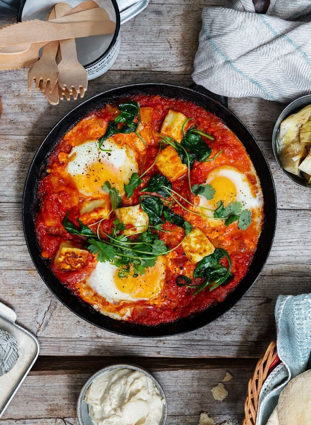 Shakshouka med grilloumi