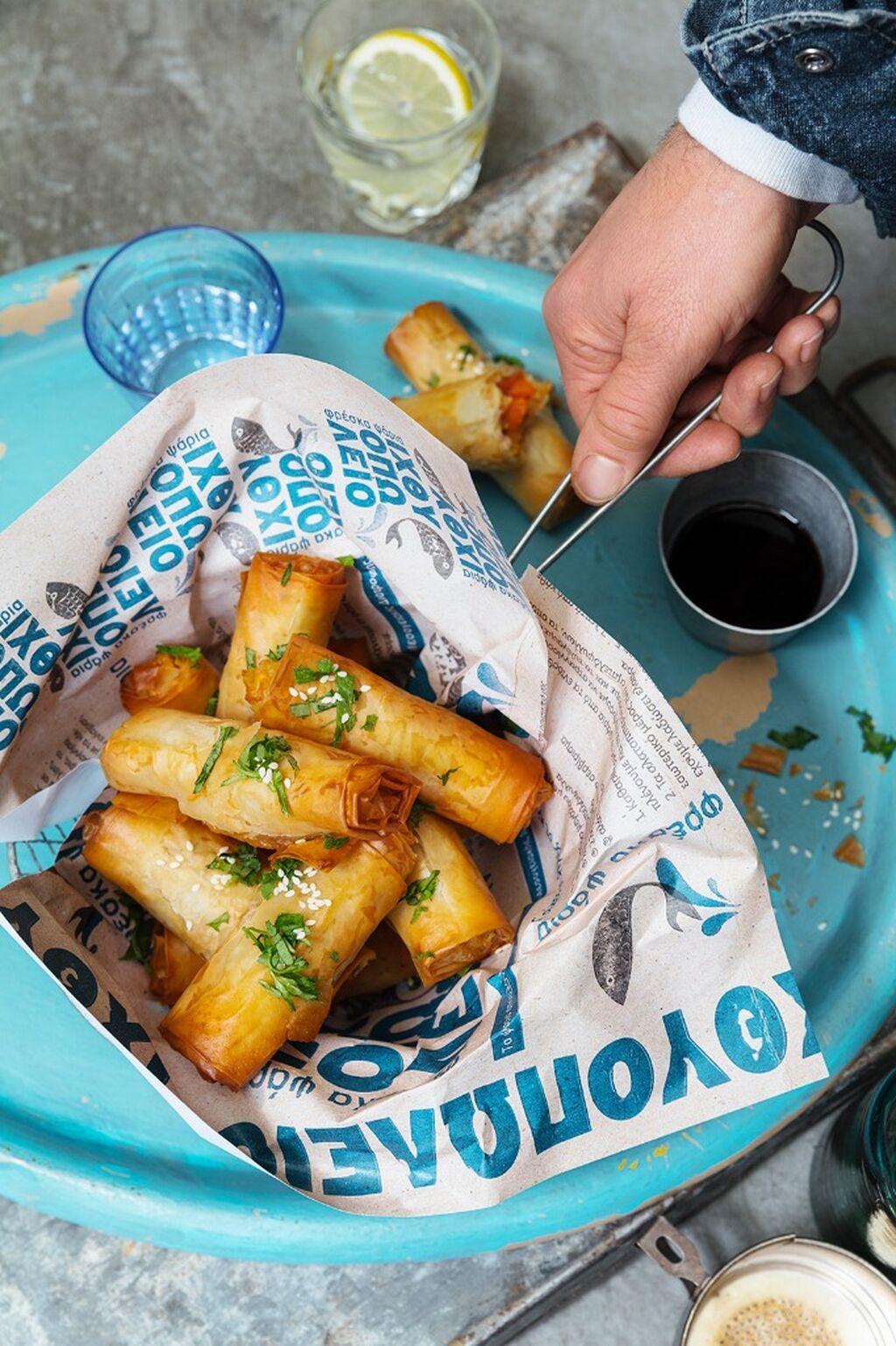 V&aring;rrullar med grilloumi