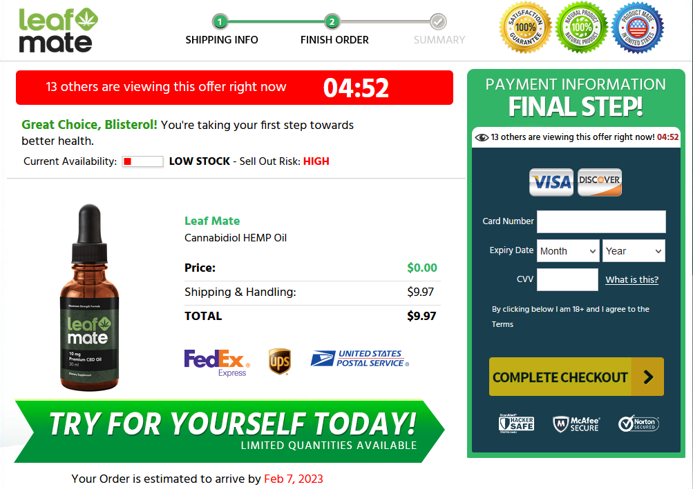Why Customers Order Leaf Mate CBD In Bulk?
