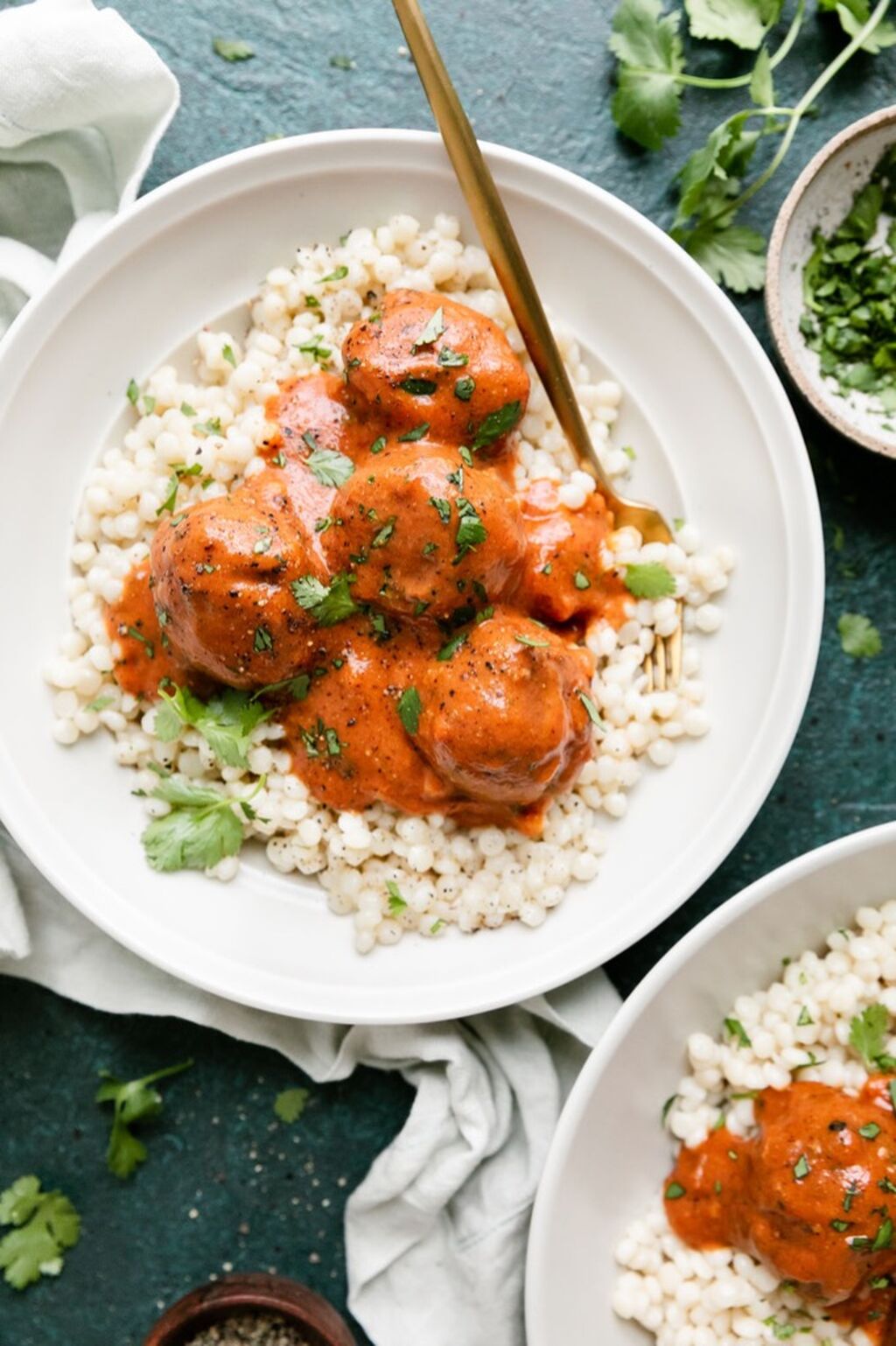 Saucy Beef and Lentil Meatballs