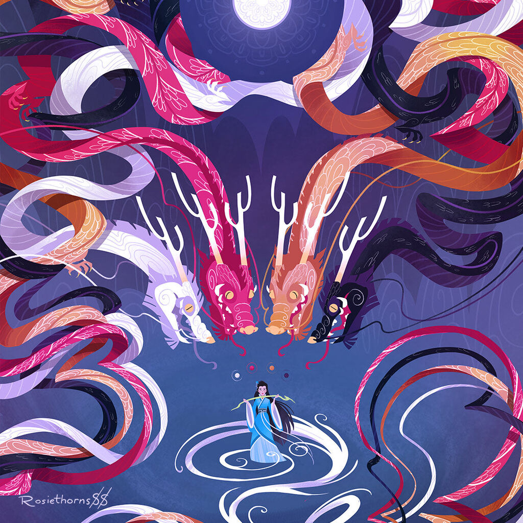 Venerable Four - Daughter of the Moon Goddess Print (PRE-ORDER)
