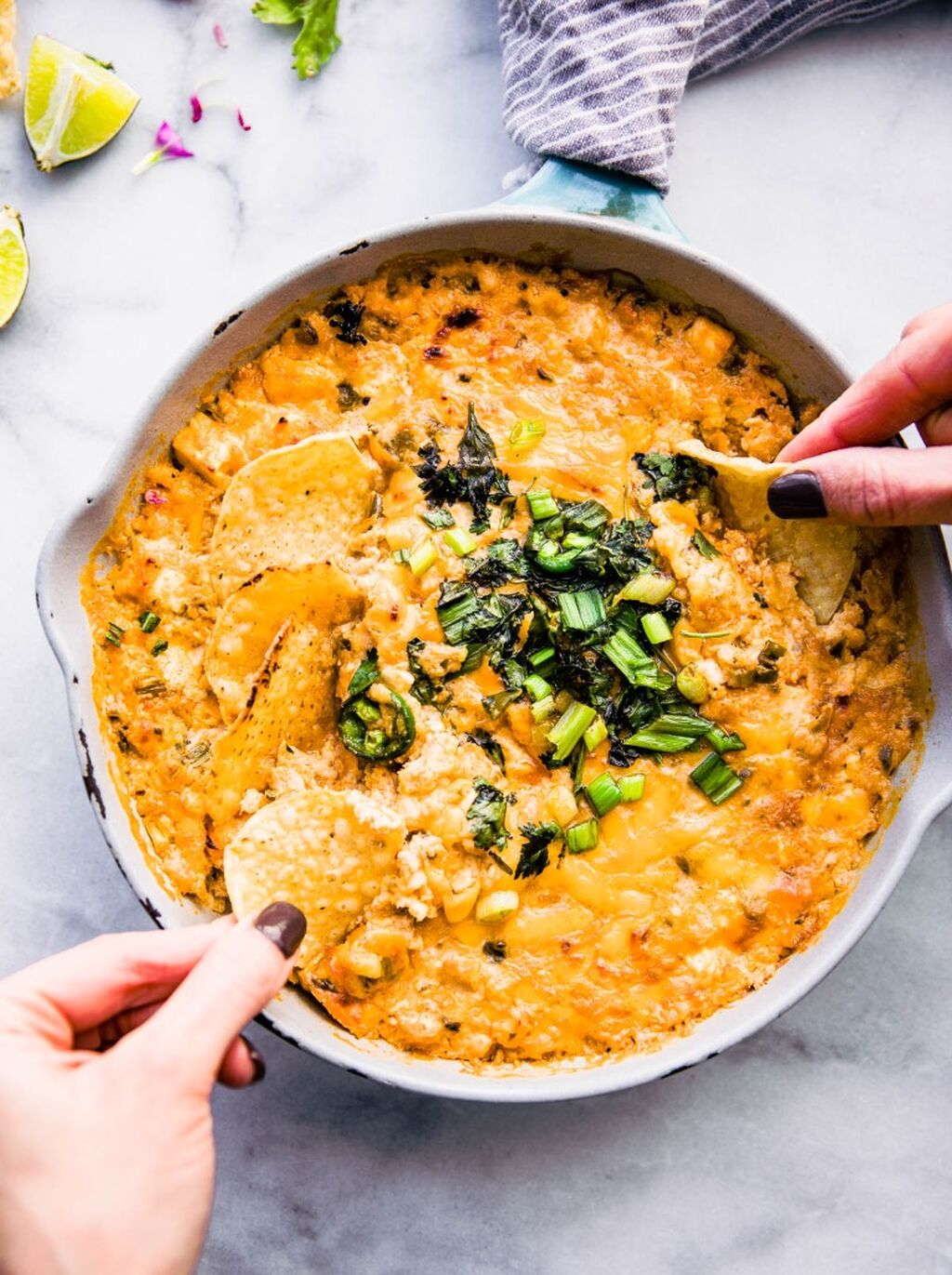 Roasted jalape&ntilde;o crab dip (GF + DF option)