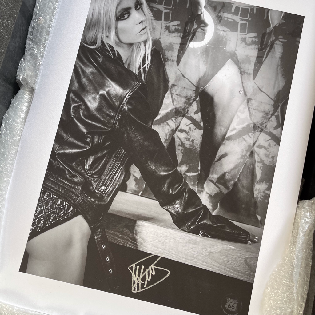 TAYLOR MOMSEN AUTOGRAPHED PRINT