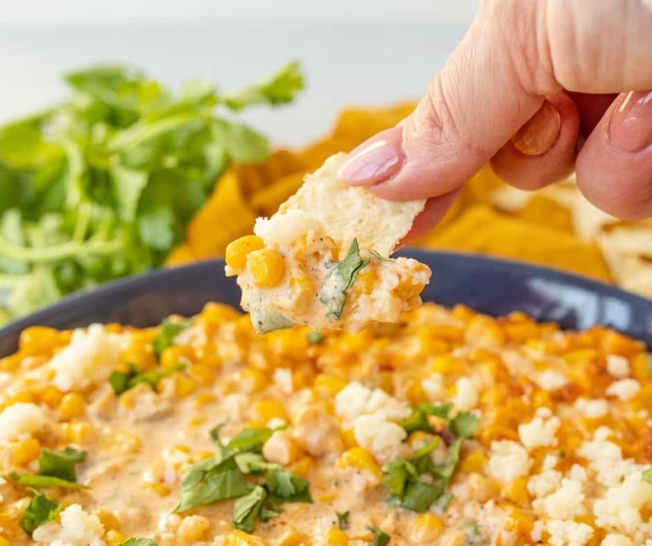 Air Fryer Mexican Corn Dip