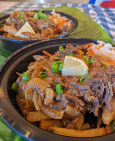 Adobo ATL's Beef Bistek Fries - Rough Draft Atlanta