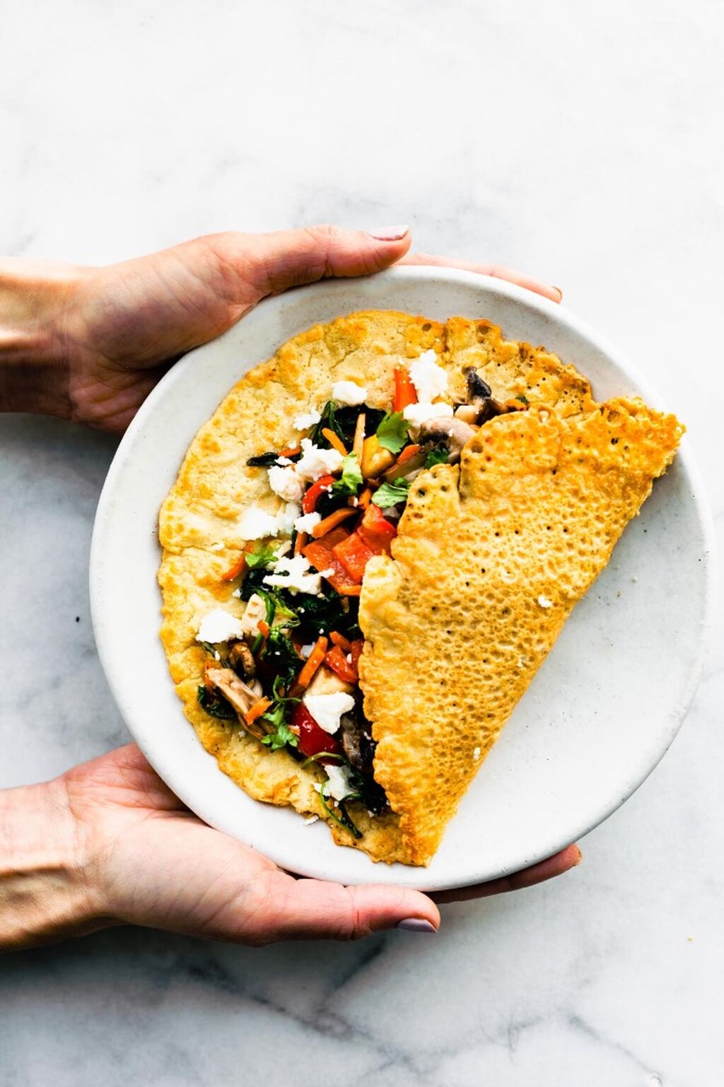 Savory chickpea pancakes 