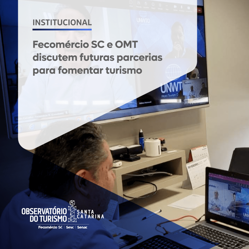 Fecom&eacute;rcio SC e OMT discutem futuras parcerias para fomentar turismo 