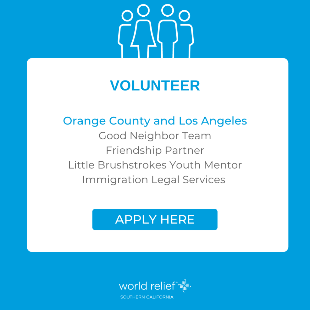 ORANGE COUNTY & LOS ANGELES VOLUNTEERS APPLY HERE