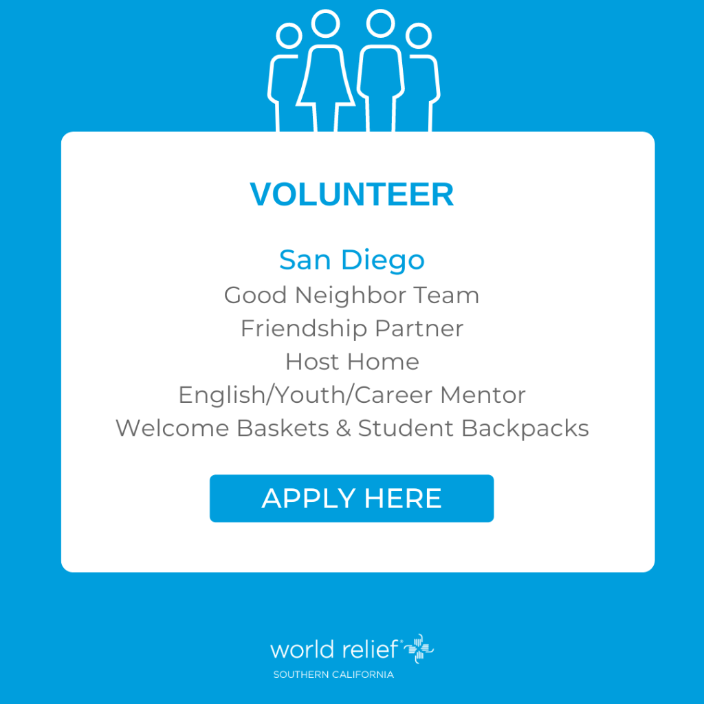 SAN DIEGO VOLUNTEERS APPLY HERE
