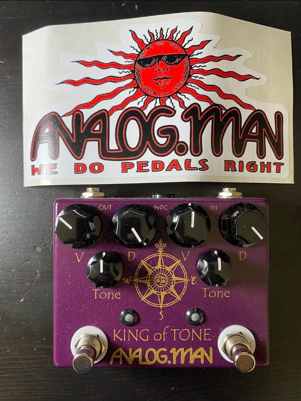 Analogman King of Tone V4 with Red Side High Gain Option 