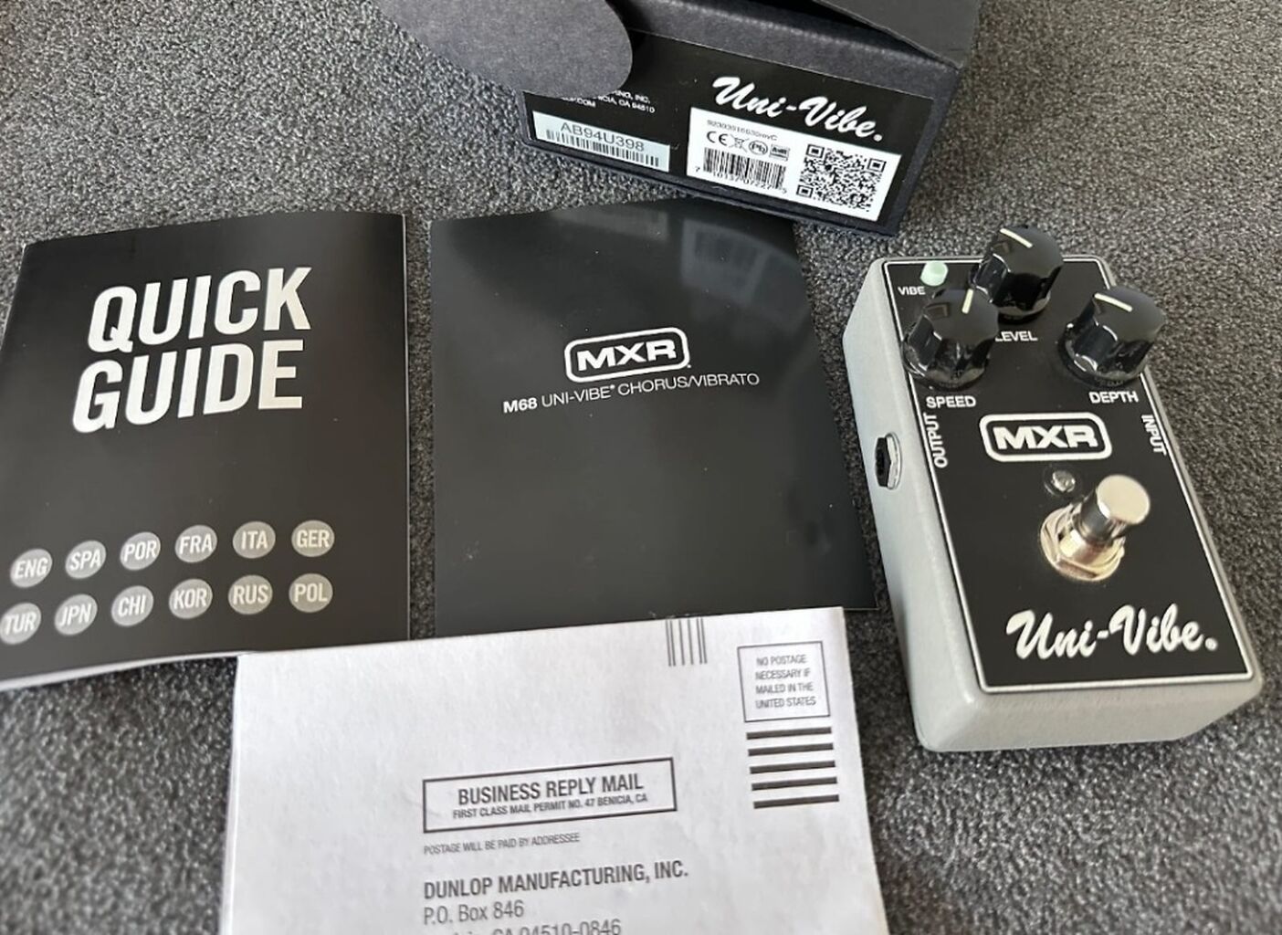 MXR M68 Uni-Vibe 2014 - Present - Black 
