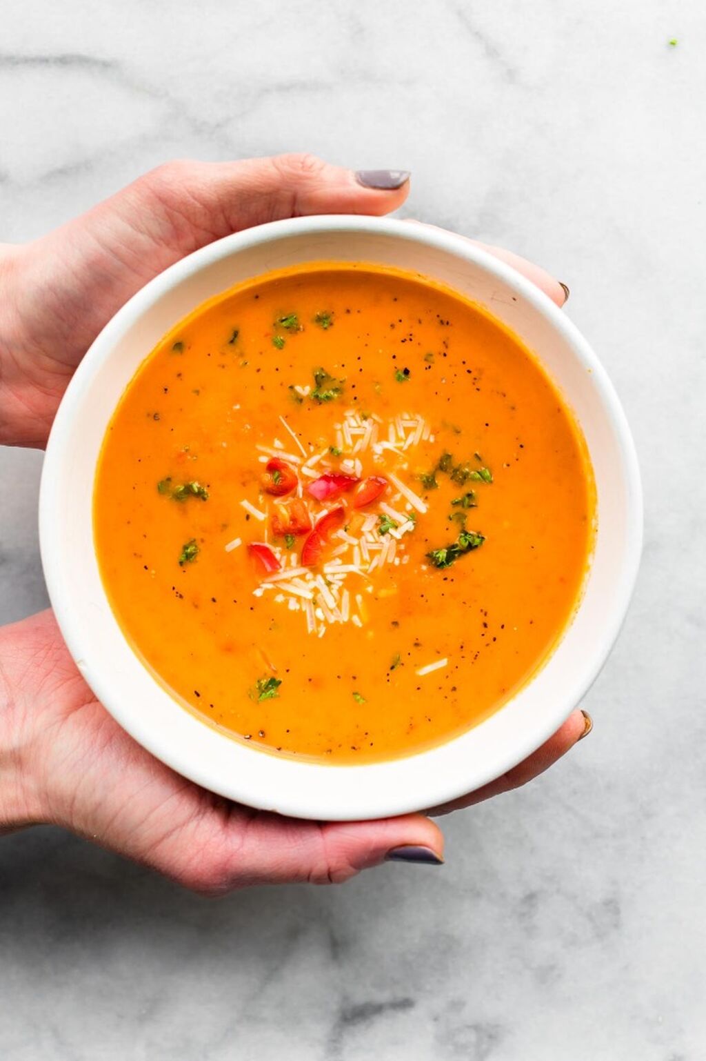 Roasted red pepper soup (dairy free)