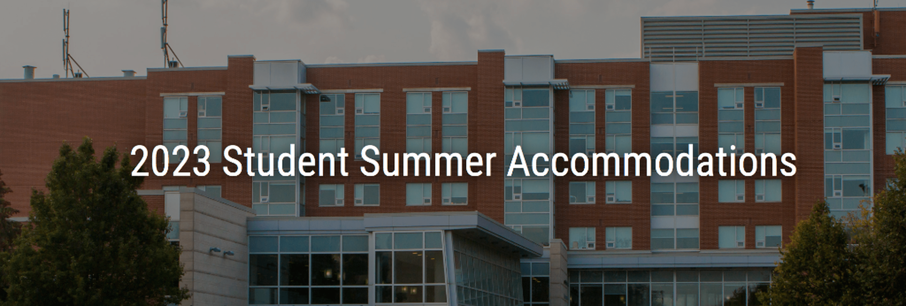 Student Summer Accommodations