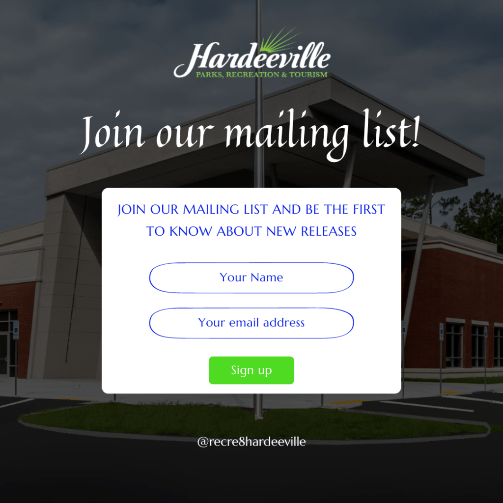 Join our mailing list!